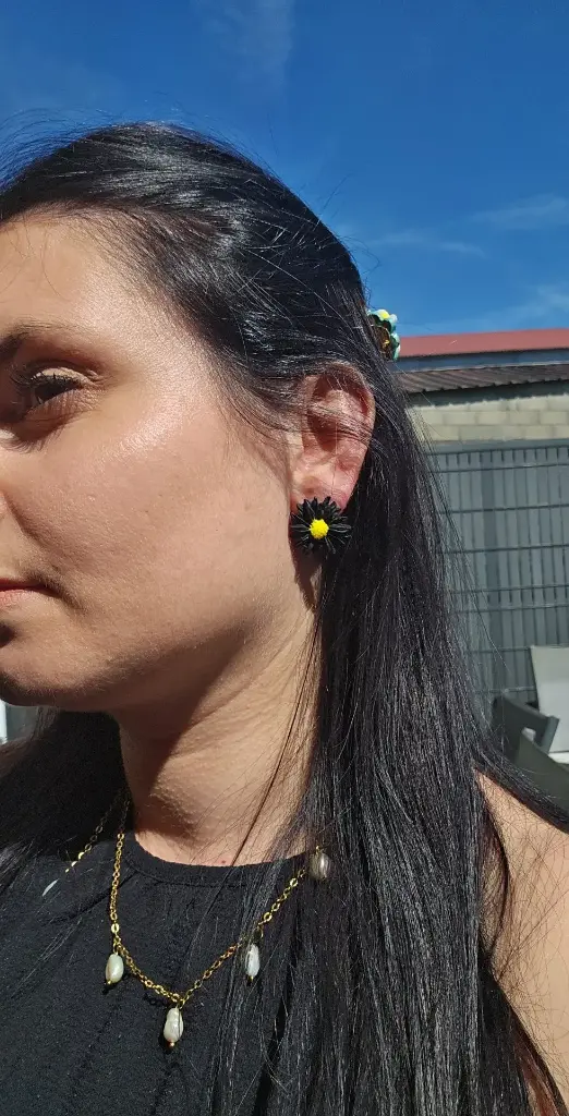 Marguerite tournesol (noir)