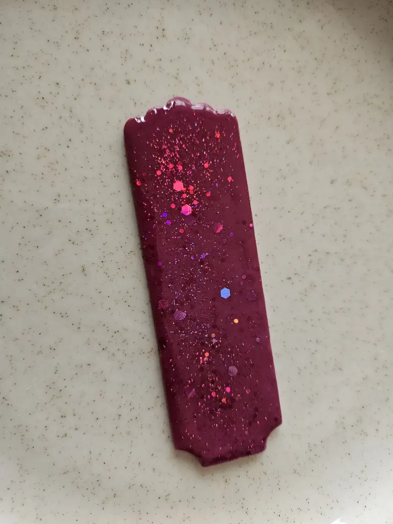 Marque page (rose pailleté)