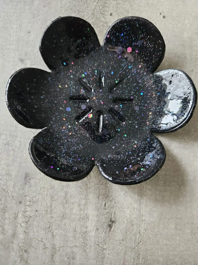 Coupelles (noir paillettée)